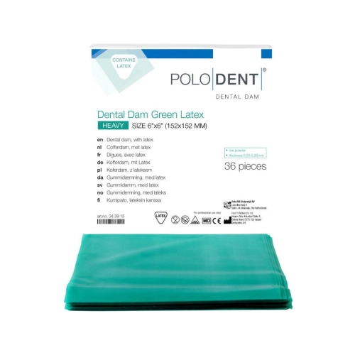 PoloDent Dental Dam Heavy groen 6