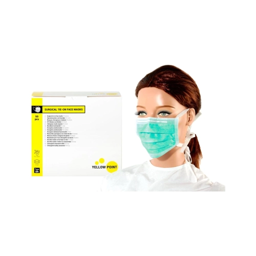 Yellow Point Mondmaskers Type IIR met koordjes groen 50 stuks